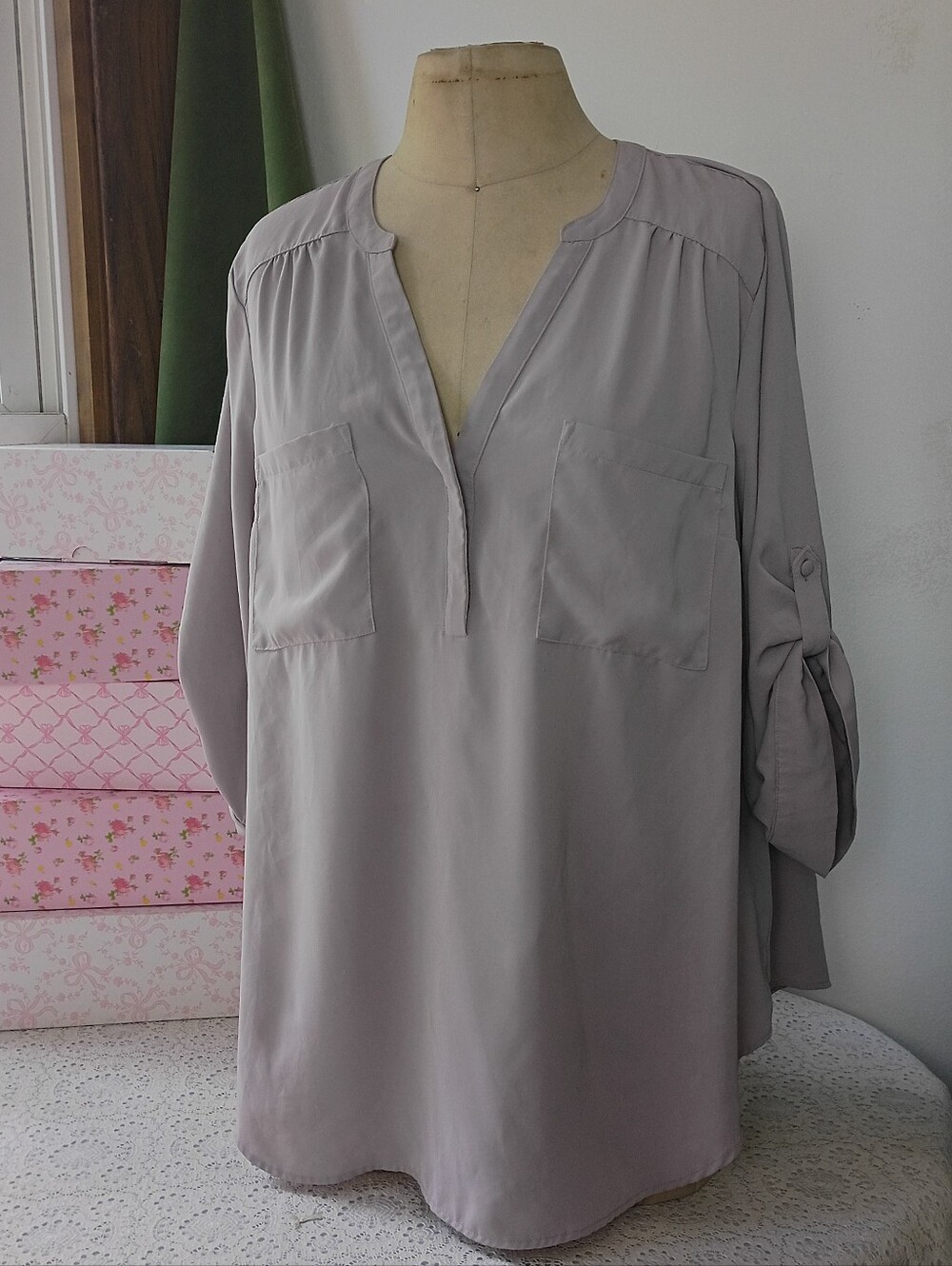 Pale purple Harper blouse